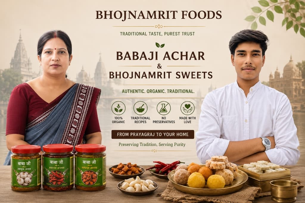 Vandita Mishra and Utkarsh Pandey - Founders of Babaji Achar & Entrepreneurs of Prayagraj